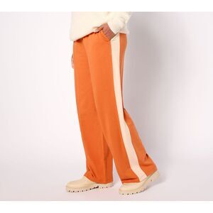 Studio Park Women's Pants Sz XL Reg Side Stripe Knit Pant Red A628900